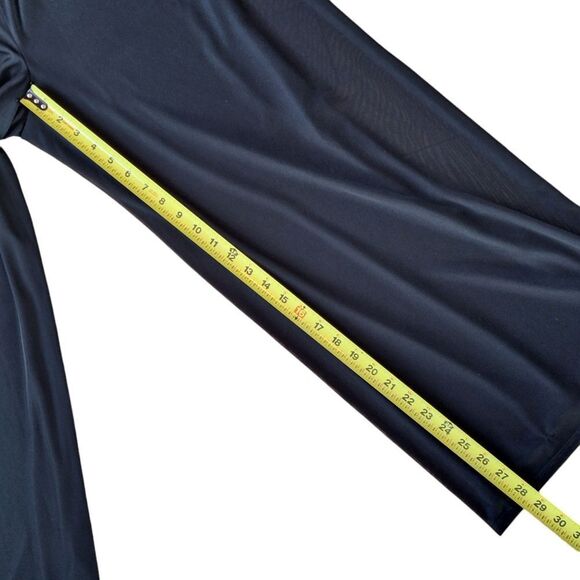 I.N. Studio Chiffon Palazzo Pants Special Occasion Lined Black Wide Leg L Petite - Picture 5 of 13